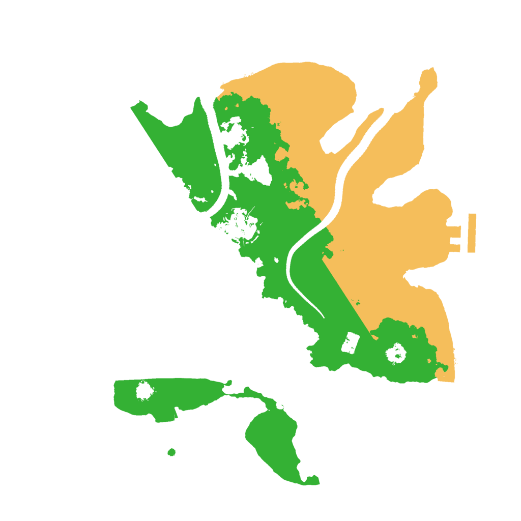 Biome Rust Map: Procedural Map, Size: 2700, Seed: 420691337