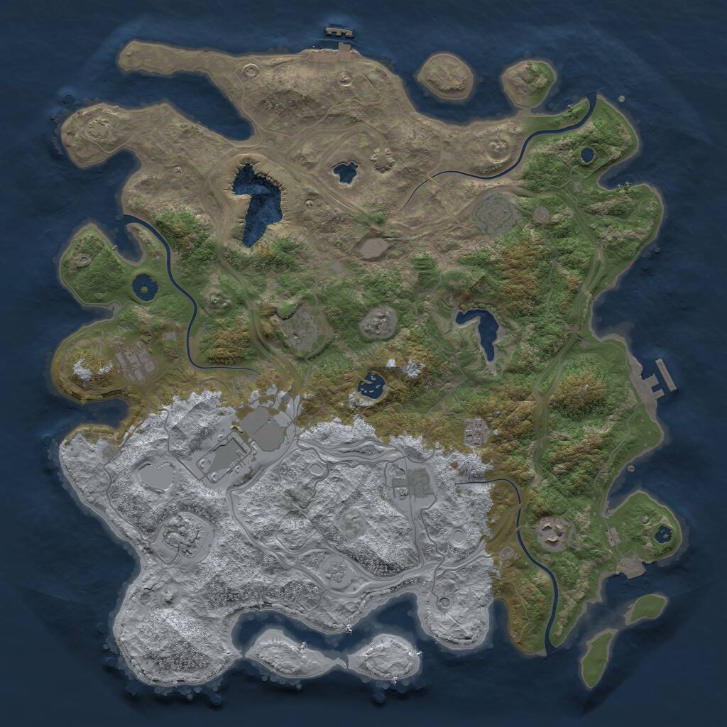Rust Map: Procedural Map, Size: 4250, Seed: 3347231, 15 Monuments