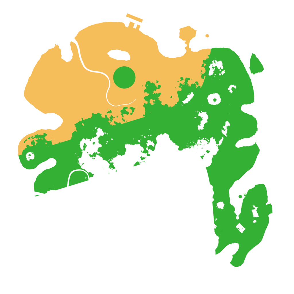 Biome Rust Map: Procedural Map, Size: 3500, Seed: 1364219888