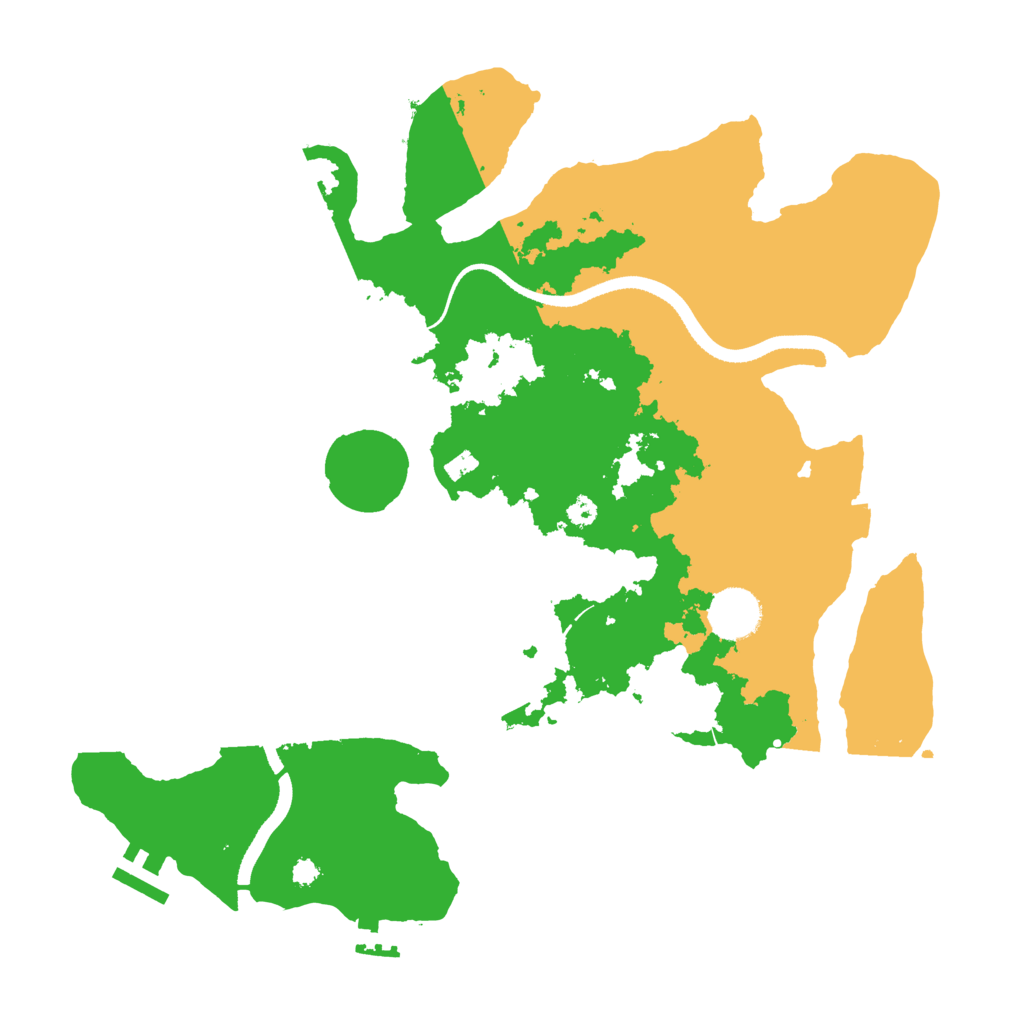 Biome Rust Map: Procedural Map, Size: 3500, Seed: 884797868