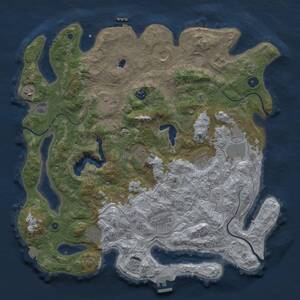 Thumbnail Rust Map: Procedural Map, Size: 4250, Seed: 277521493, 16 Monuments