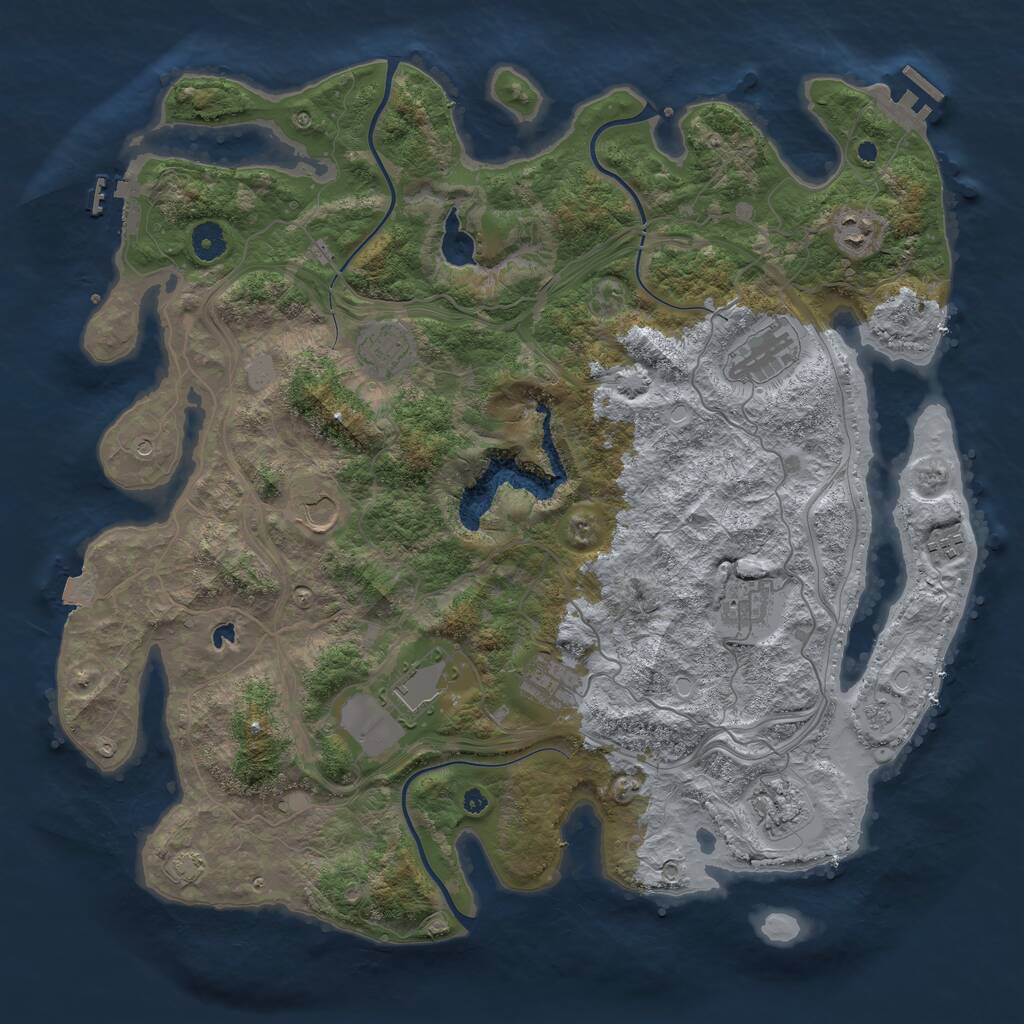 Rust Map: Procedural Map, Size: 4250, Seed: 1859836227, 15 Monuments