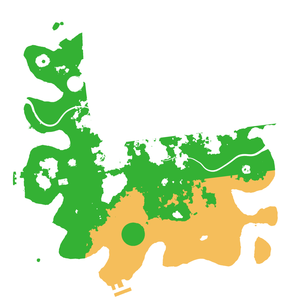 Biome Rust Map: Procedural Map, Size: 3500, Seed: 793386257