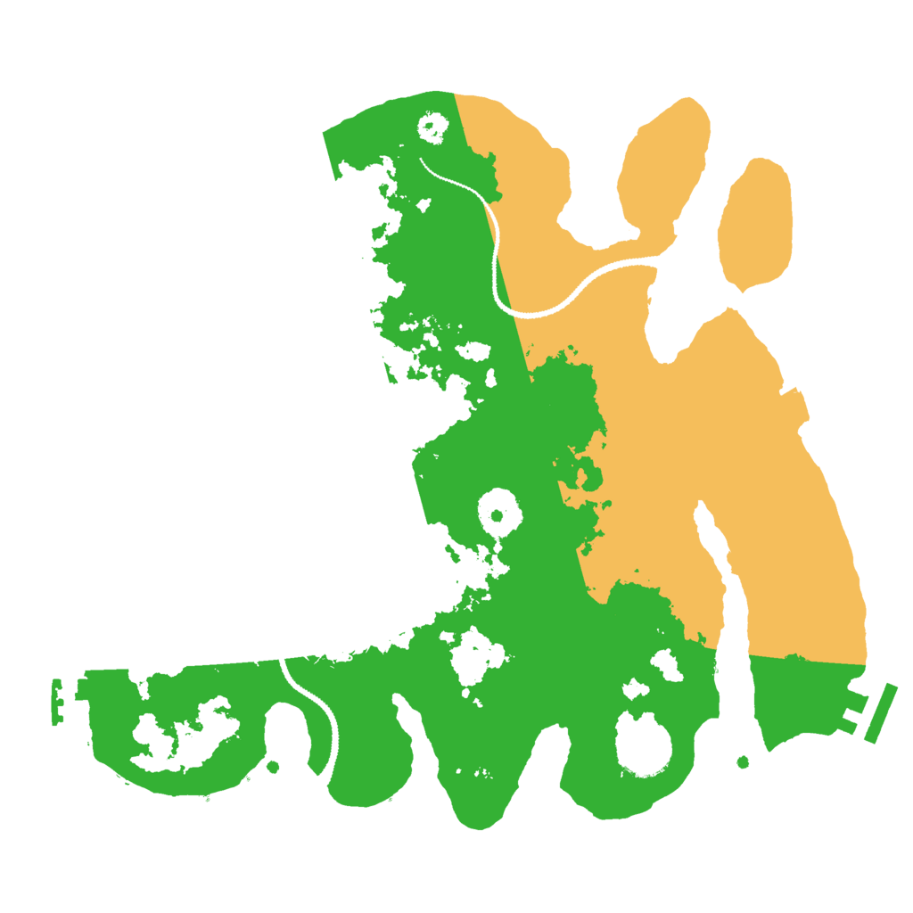 Biome Rust Map: Procedural Map, Size: 3000, Seed: 8307