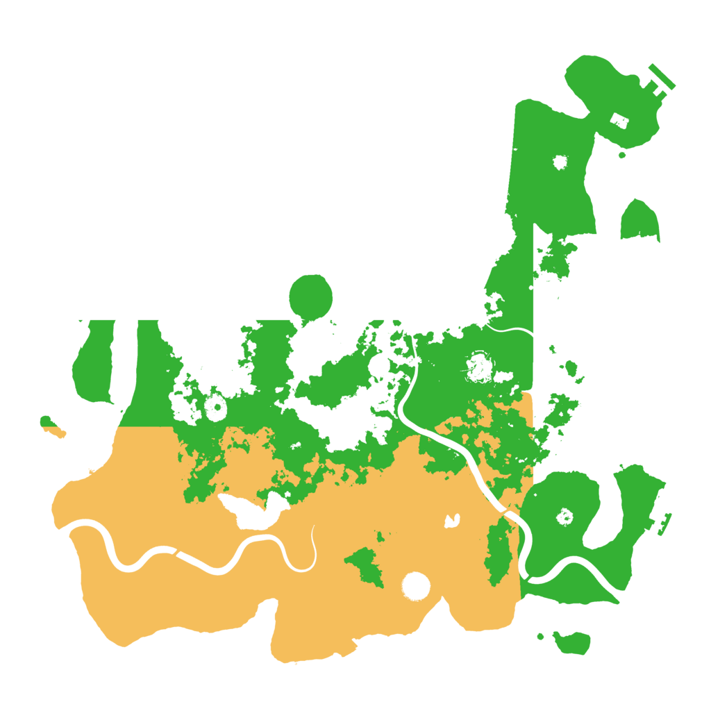 Biome Rust Map: Procedural Map, Size: 4400, Seed: 3496257