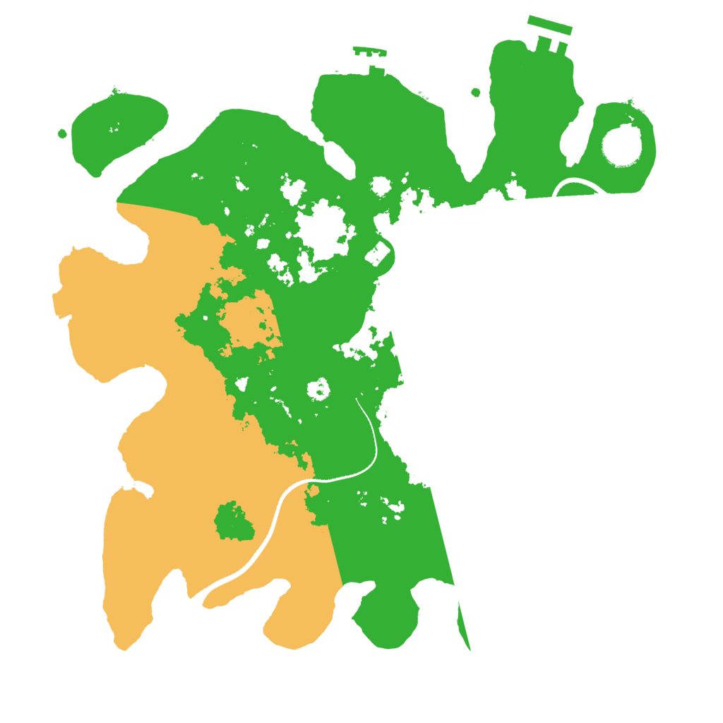 Biome Rust Map: Procedural Map, Size: 3250, Seed: 594662769