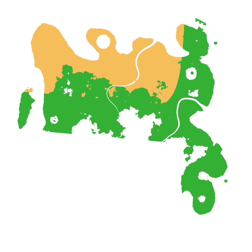 Biome Rust Map: Procedural Map, Size: 3200, Seed: 504883895