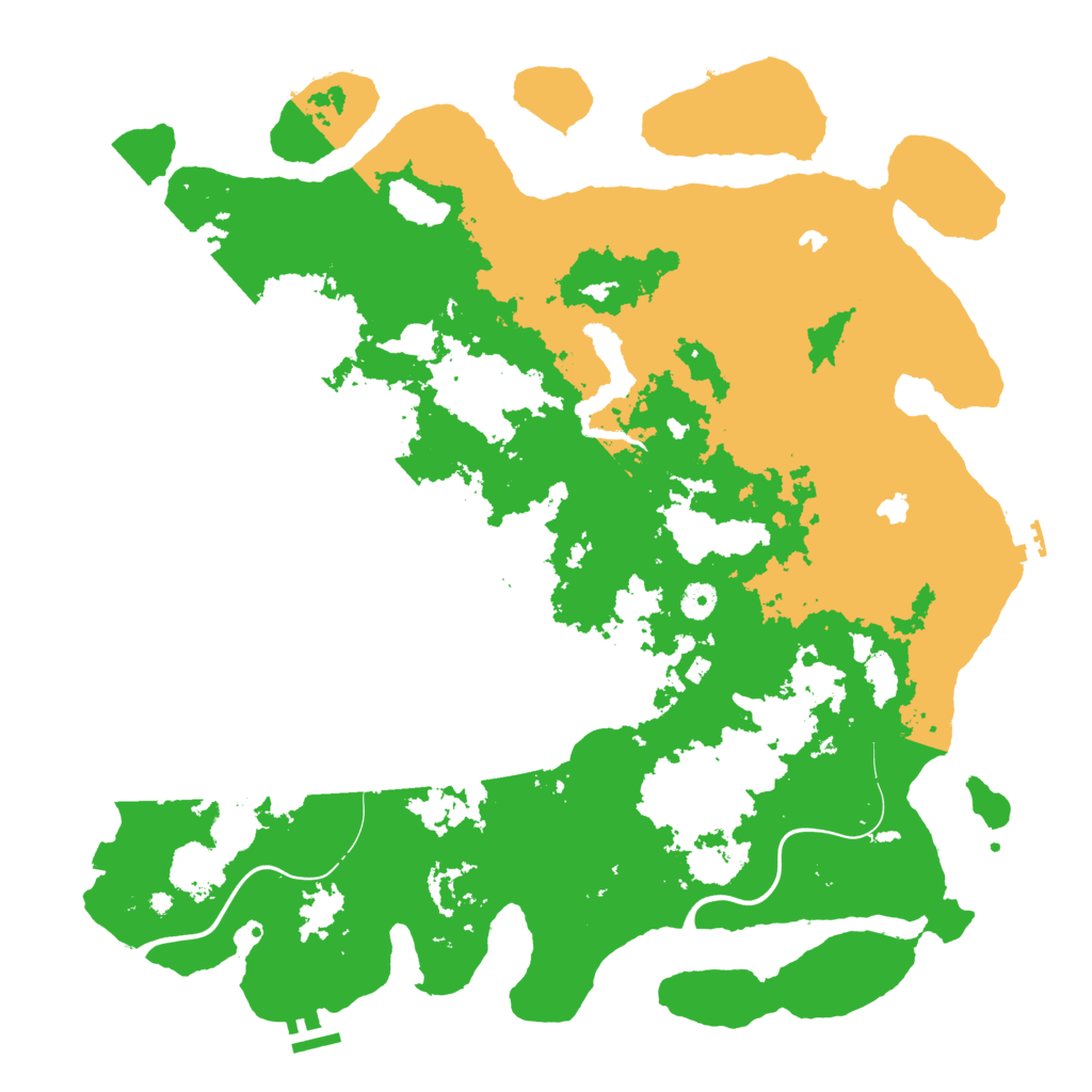 Biome Rust Map: Procedural Map, Size: 4500, Seed: 1124094830