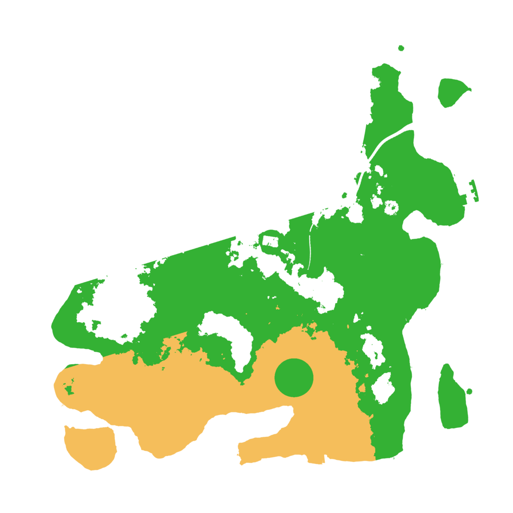 Biome Rust Map: Procedural Map, Size: 3500, Seed: 671211587