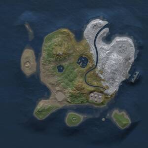 Thumbnail Rust Map: Procedural Map, Size: 2000, Seed: 37504160, 5 Monuments