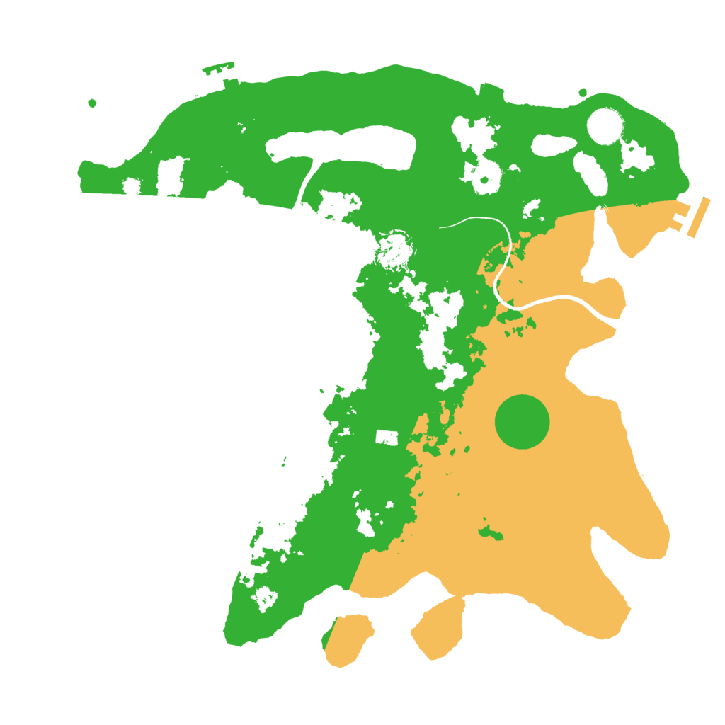 Biome Rust Map: Procedural Map, Size: 3500, Seed: 510382855