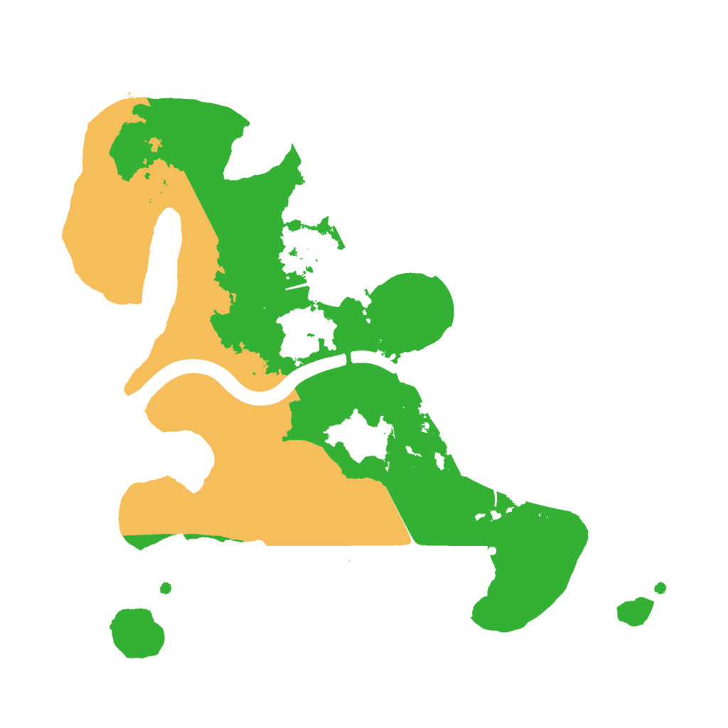 Biome Rust Map: Procedural Map, Size: 2500, Seed: 13777