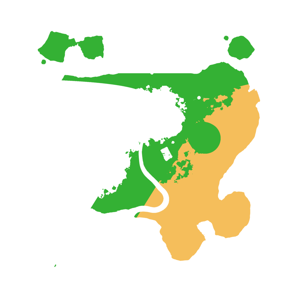 Biome Rust Map: Procedural Map, Size: 2500, Seed: 17422879