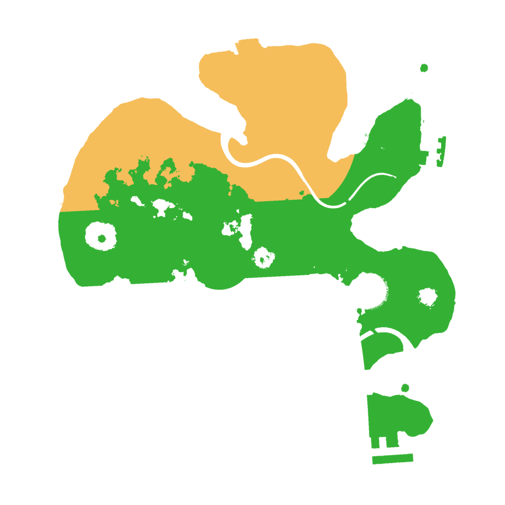 Biome Rust Map: Procedural Map, Size: 2500, Seed: 5543222