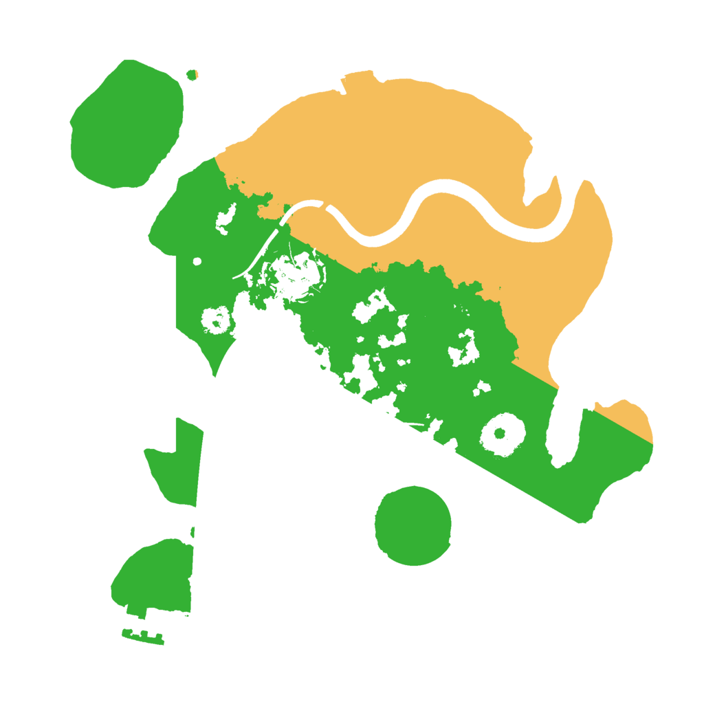 Biome Rust Map: Procedural Map, Size: 2500, Seed: 1927680629