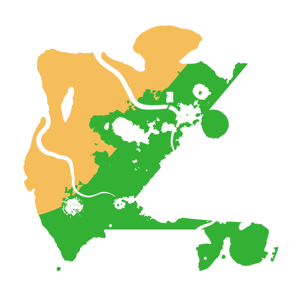 Biome Rust Map: Procedural Map, Size: 3000, Seed: 32674