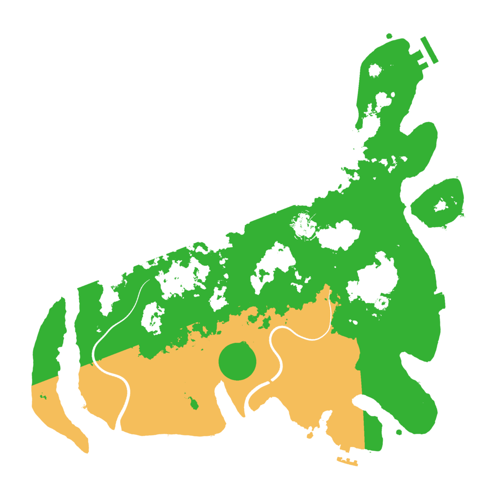 Biome Rust Map: Procedural Map, Size: 3500, Seed: 1853863517