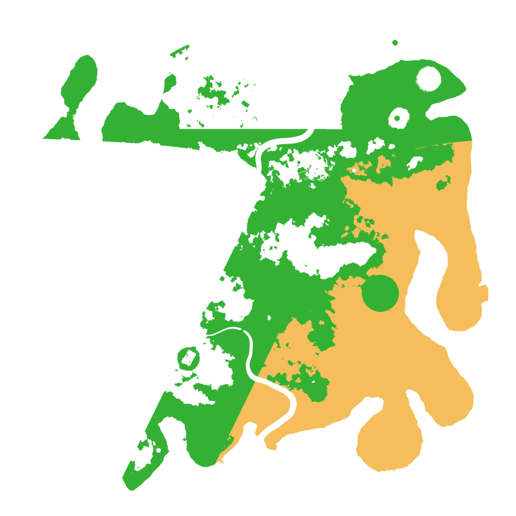 Biome Rust Map: Procedural Map, Size: 3700, Seed: 983400273
