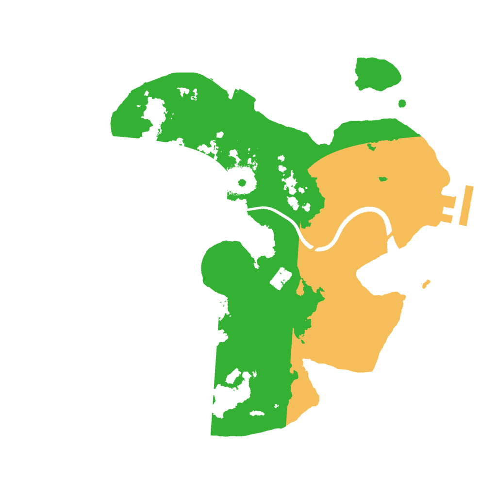 Biome Rust Map: Procedural Map, Size: 2500, Seed: 324987