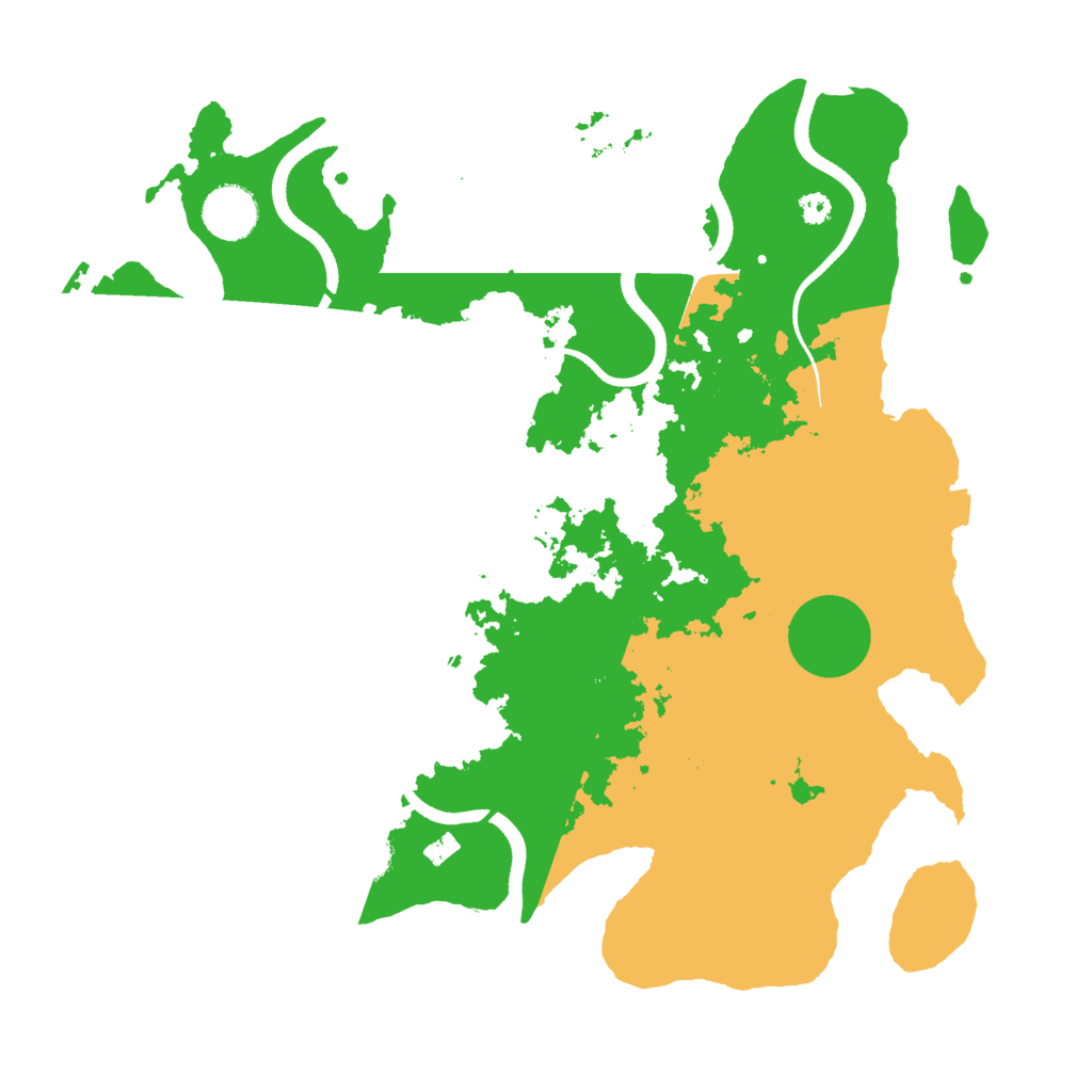Biome Rust Map: Procedural Map, Size: 3500, Seed: 234706