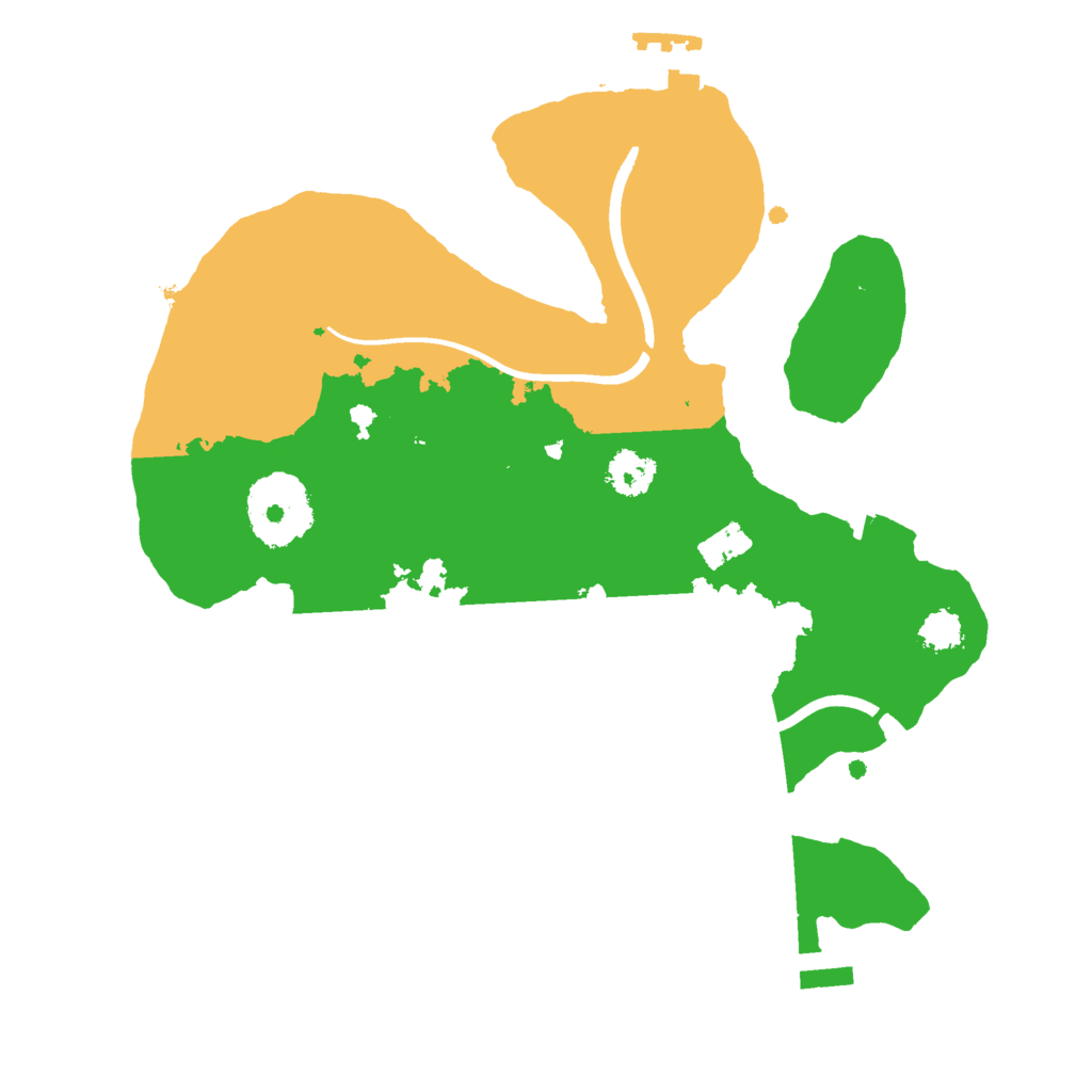 Biome Rust Map: Procedural Map, Size: 2400, Seed: 5543222