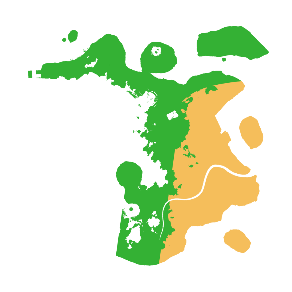 Biome Rust Map: Procedural Map, Size: 3000, Seed: 232335353