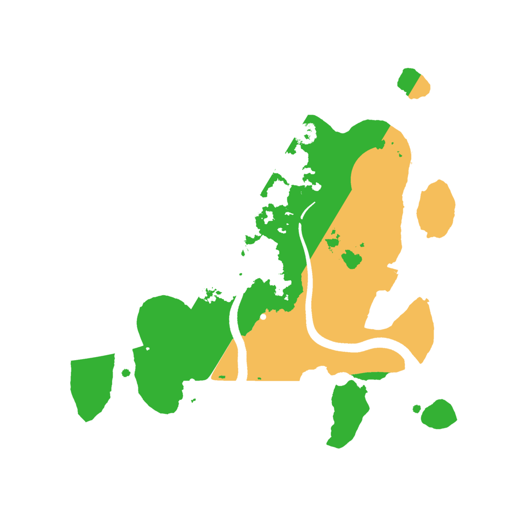 Biome Rust Map: Procedural Map, Size: 2500, Seed: 651921018