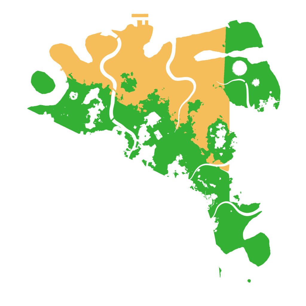 Biome Rust Map: Procedural Map, Size: 3700, Seed: 1199135792