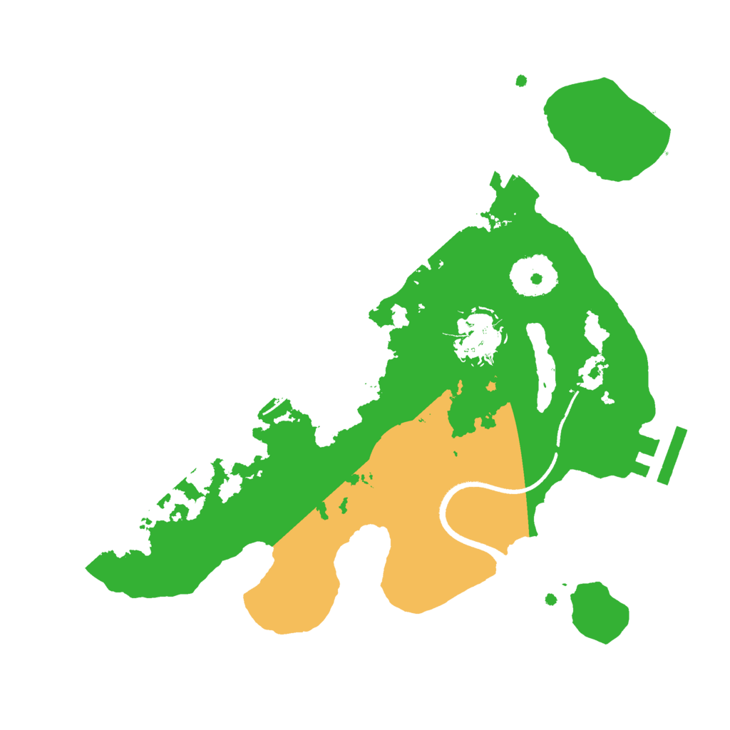 Biome Rust Map: Procedural Map, Size: 2500, Seed: 62045288