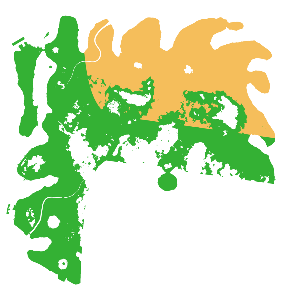 Biome Rust Map: Procedural Map, Size: 4500, Seed: 2025439068