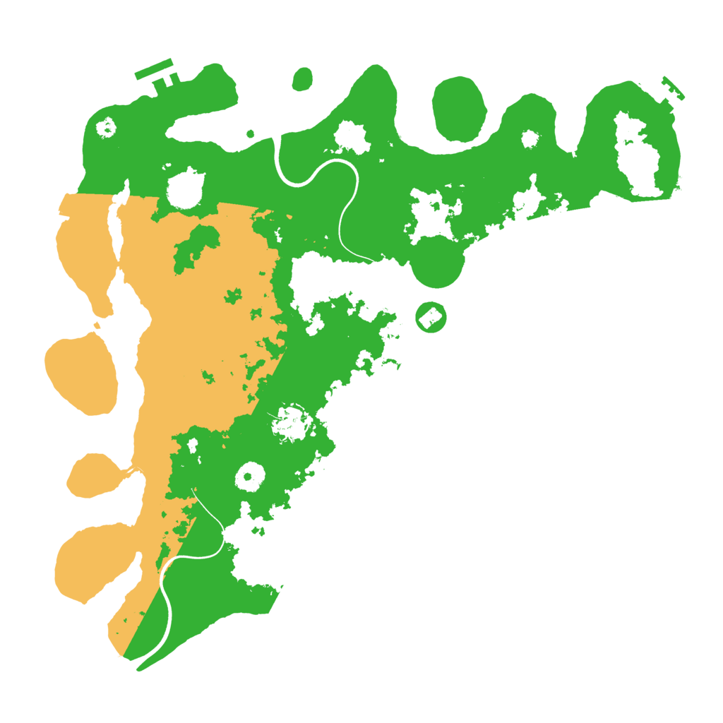 Biome Rust Map: Procedural Map, Size: 3700, Seed: 606358801