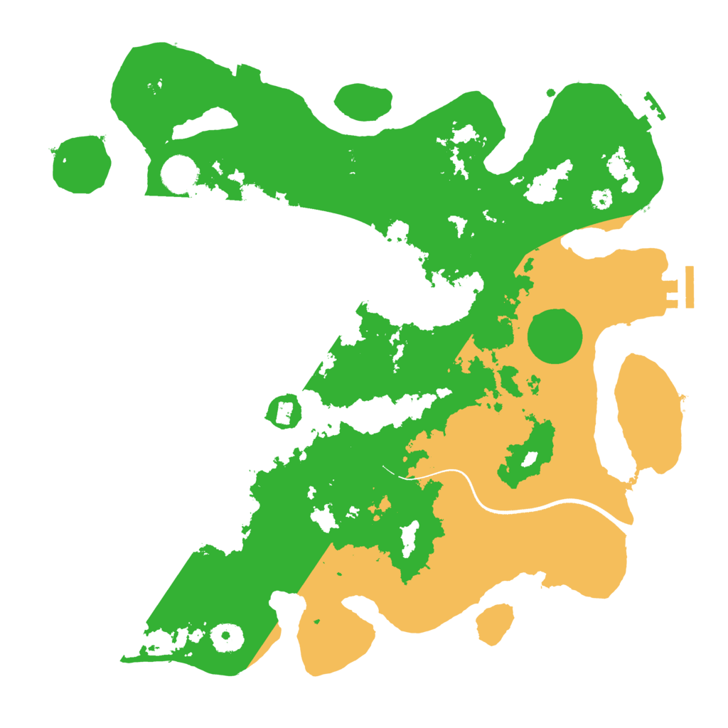 Biome Rust Map: Procedural Map, Size: 3500, Seed: 65000