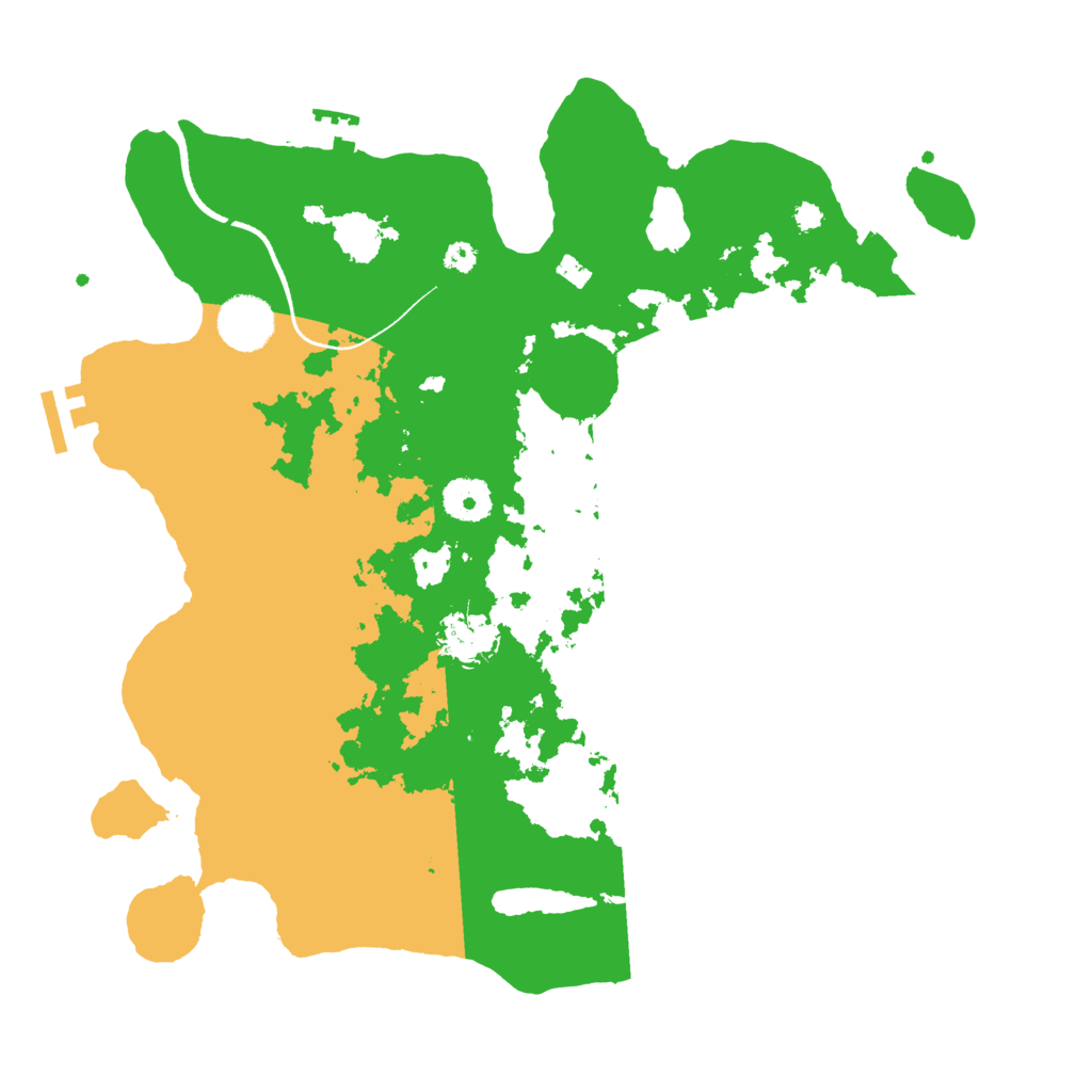 Biome Rust Map: Procedural Map, Size: 3500, Seed: 388132182