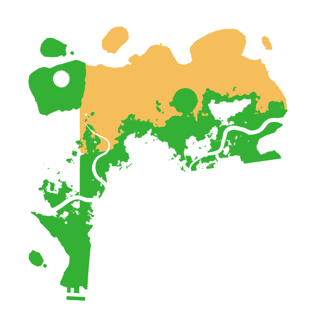 Biome Rust Map: Procedural Map, Size: 3456, Seed: 50000