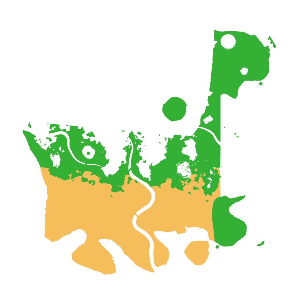 Biome Rust Map: Procedural Map, Size: 3500, Seed: 375983