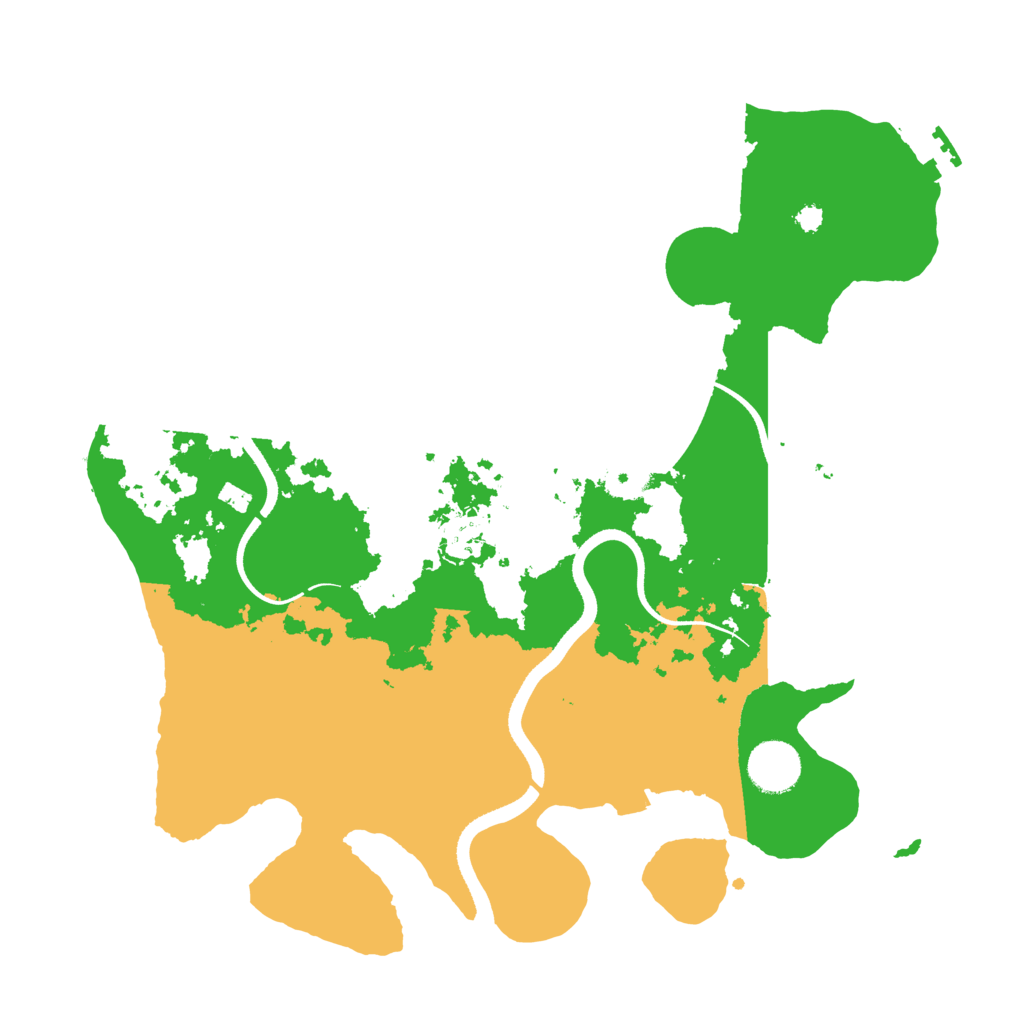Biome Rust Map: Procedural Map, Size: 3500, Seed: 375983