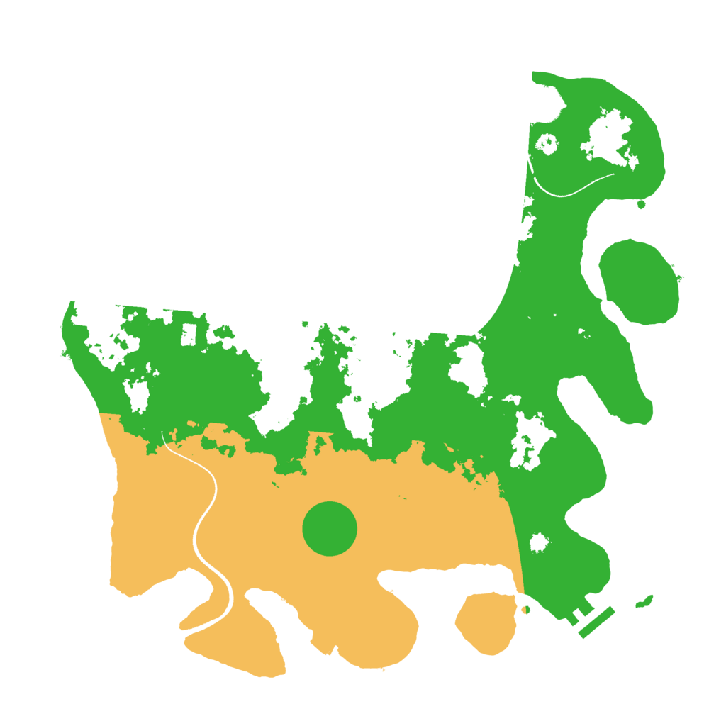 Biome Rust Map: Procedural Map, Size: 3500, Seed: 375983