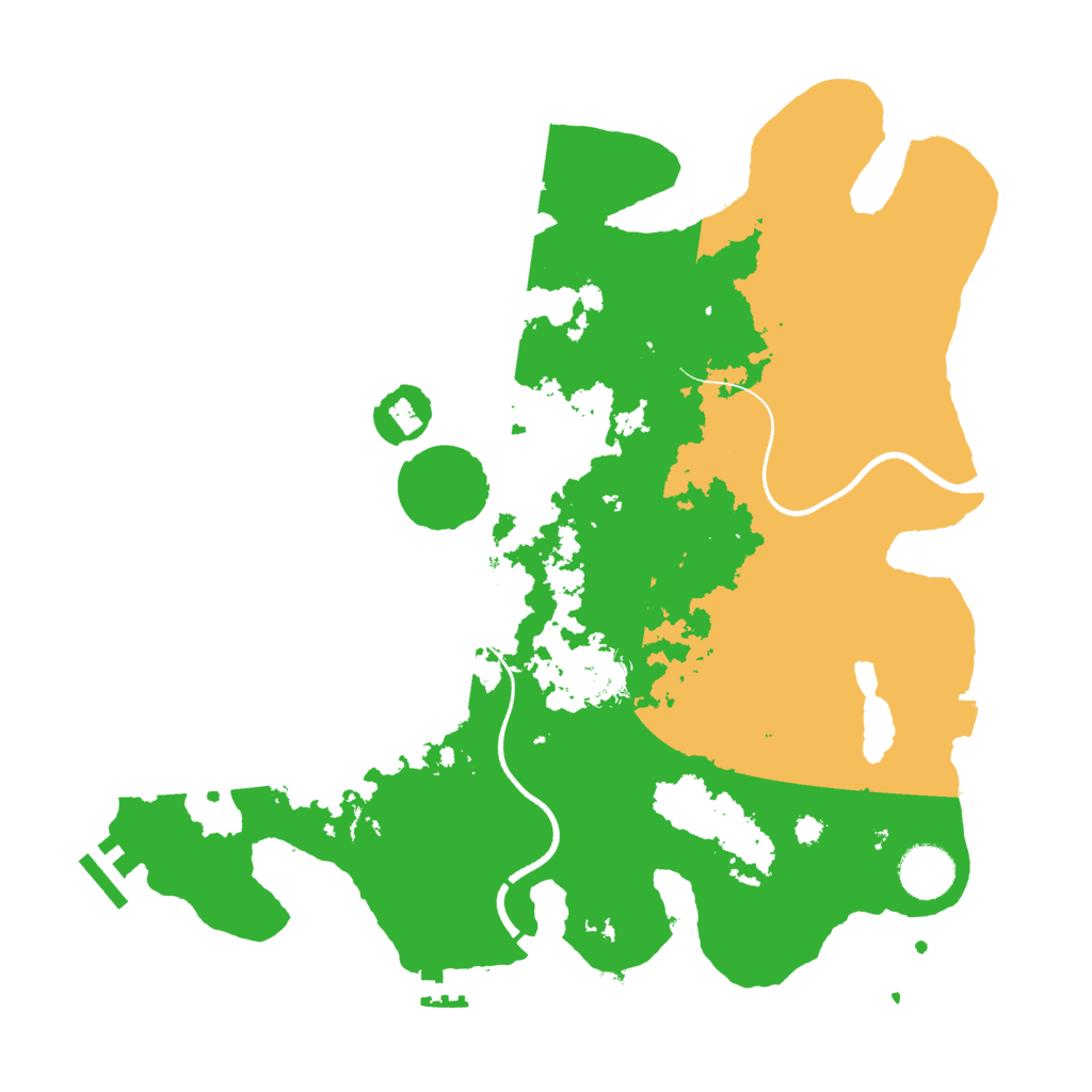 Biome Rust Map: Procedural Map, Size: 3500, Seed: 1523494068