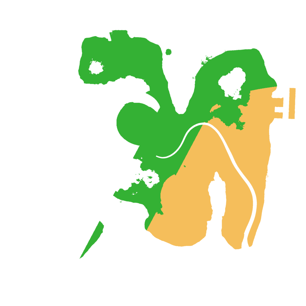 Biome Rust Map: Procedural Map, Size: 2000, Seed: 91871