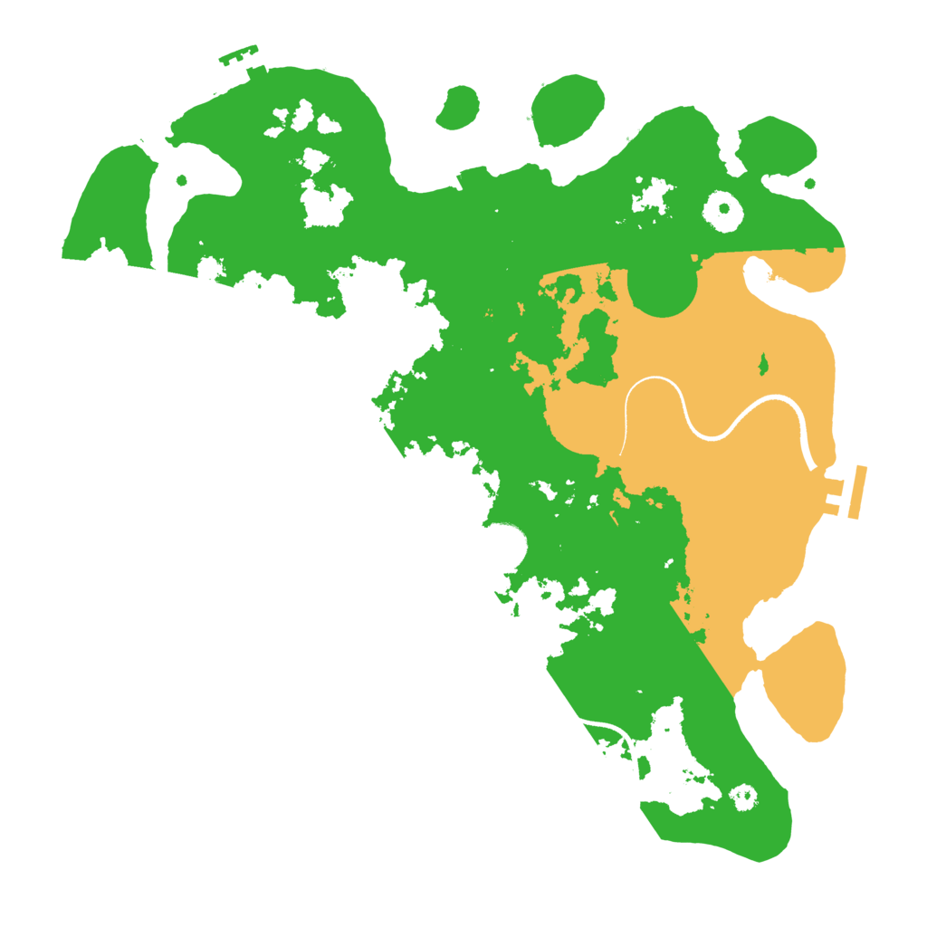 Biome Rust Map: Procedural Map, Size: 3500, Seed: 1341895070