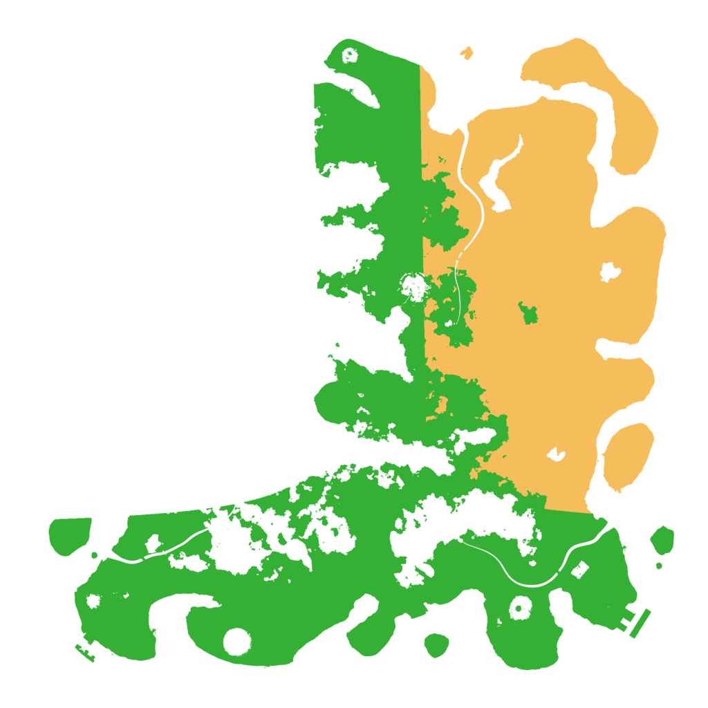 Biome Rust Map: Procedural Map, Size: 4500, Seed: 51356449