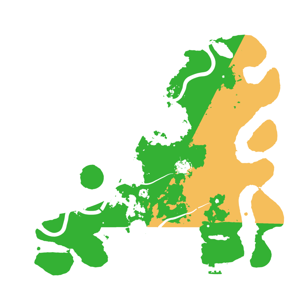 Biome Rust Map: Procedural Map, Size: 3500, Seed: 2125006148