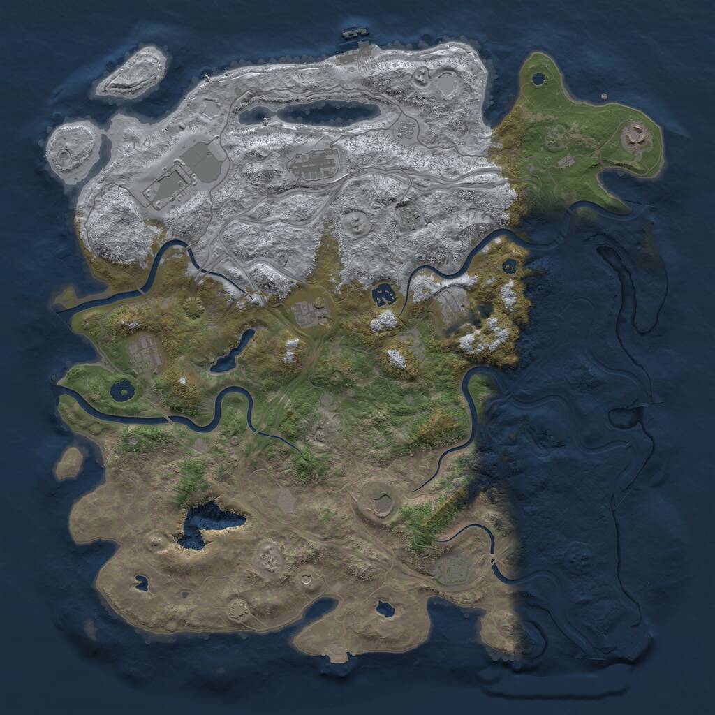 Rust Map: Procedural Map, Size: 4700, Seed: 2149, 16 Monuments