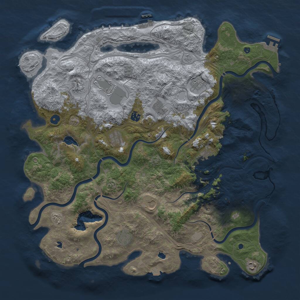 Rust Map: Procedural Map, Size: 4700, Seed: 2149, 17 Monuments