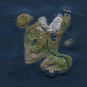 Thumbnail Rust Map: Procedural Map, Size: 2000, Seed: 1603704319, 3 Monuments