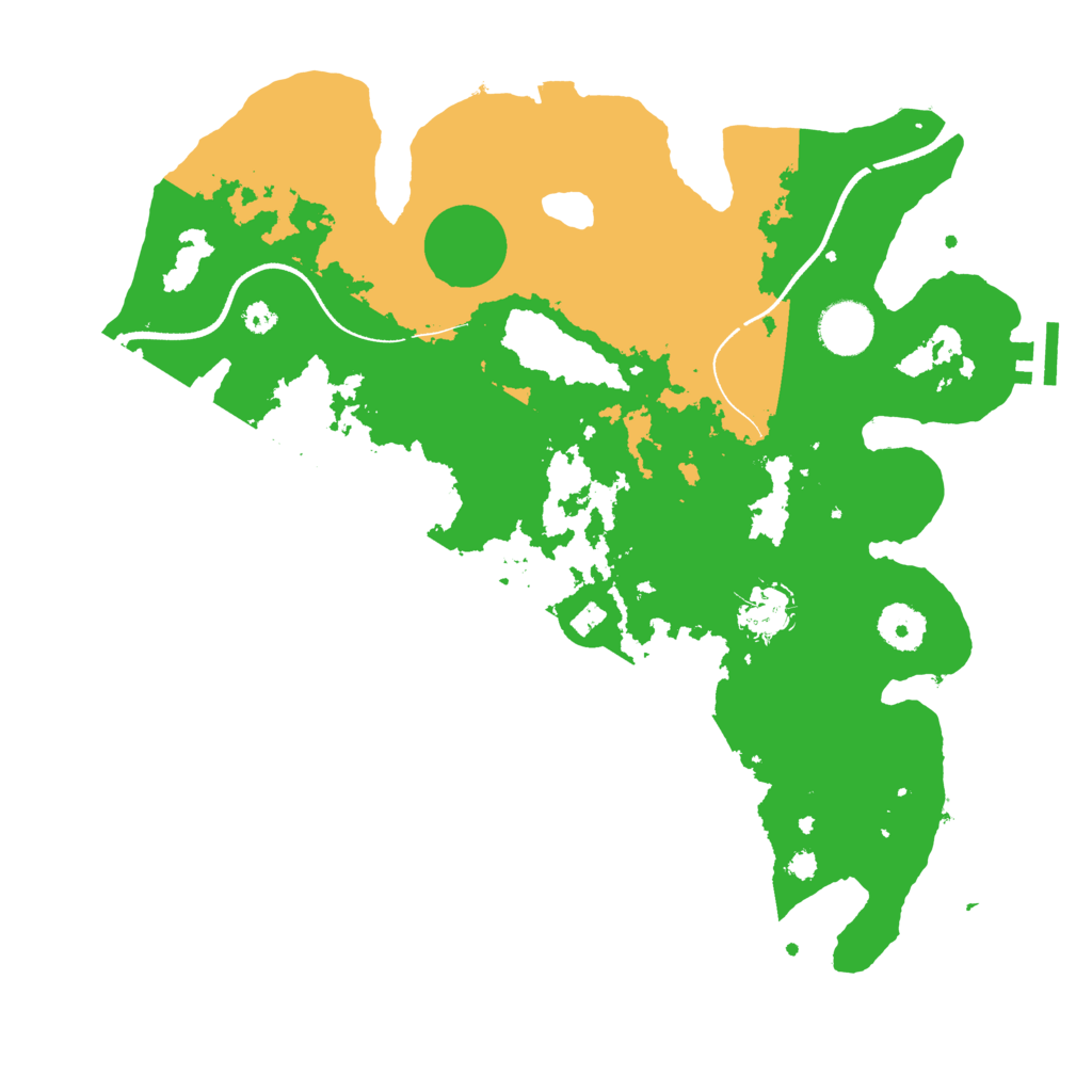 Biome Rust Map: Procedural Map, Size: 3500, Seed: 116904657