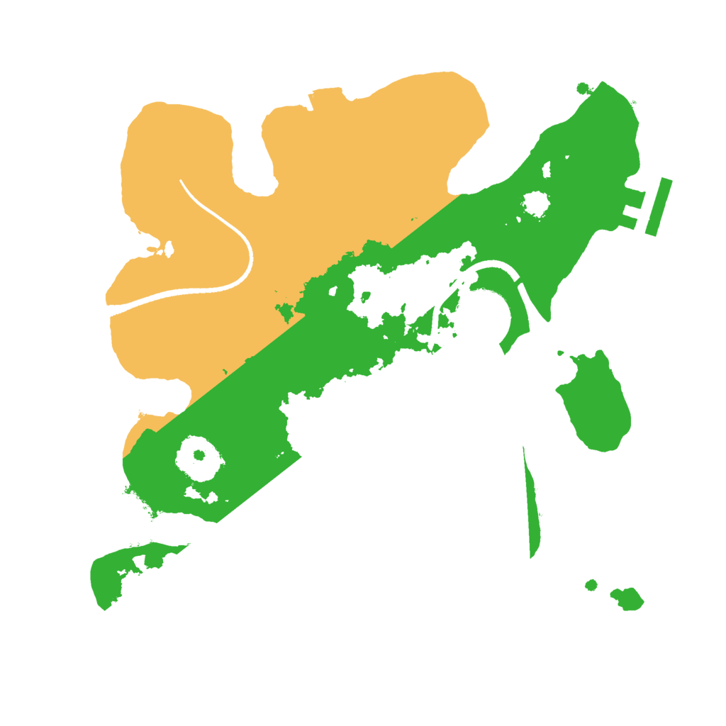 Biome Rust Map: Procedural Map, Size: 2500, Seed: 79578