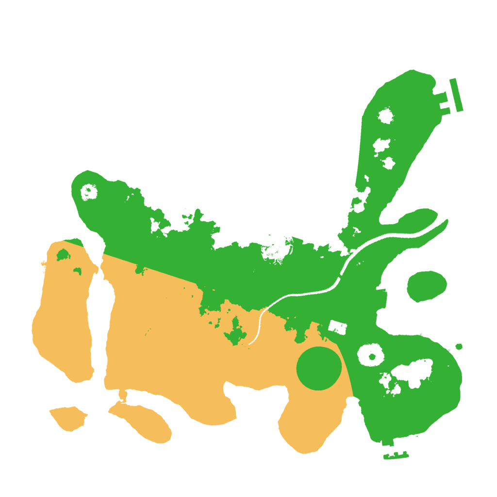 Biome Rust Map: Procedural Map, Size: 3000, Seed: 102765