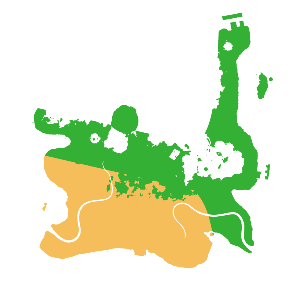 Biome Rust Map: Procedural Map, Size: 3000, Seed: 1285977570