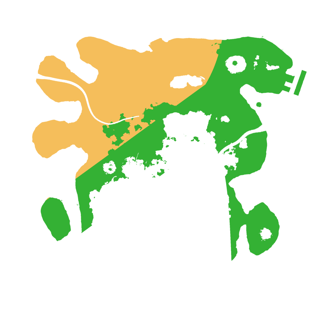 Biome Rust Map: Procedural Map, Size: 2500, Seed: 1918230123